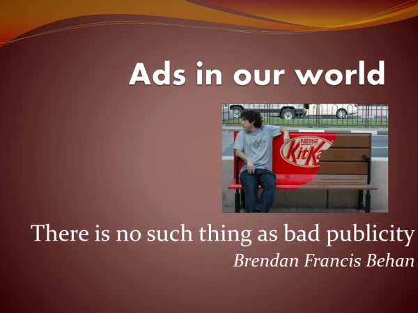 Ads in our world