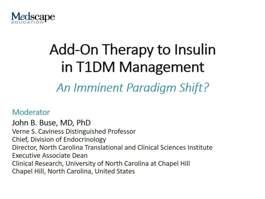 add on therapy to insulin in t1dm management