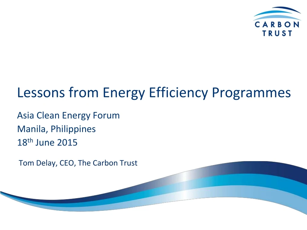 lessons from energy efficiency programmes