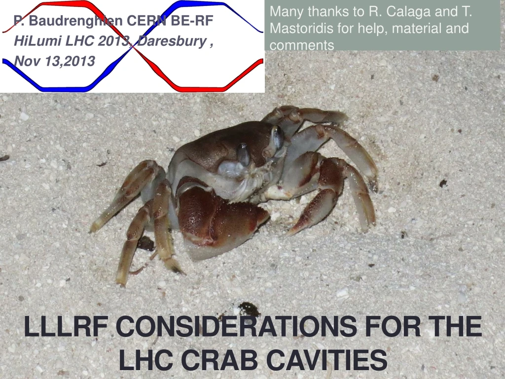 lllrf considerations for the lhc crab cavities