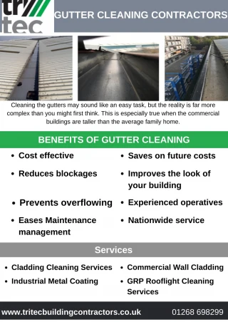 GUTTER CLEANING CONTRACTORS - slide 1