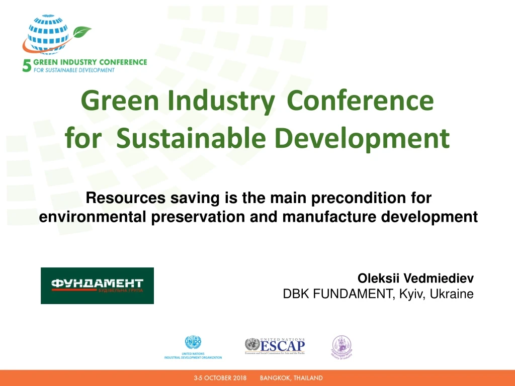 green industry conference for sustainable