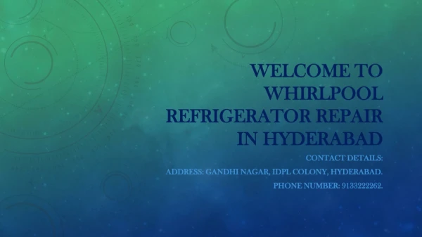 Whirlpool refrigerator repair in Hyderabad