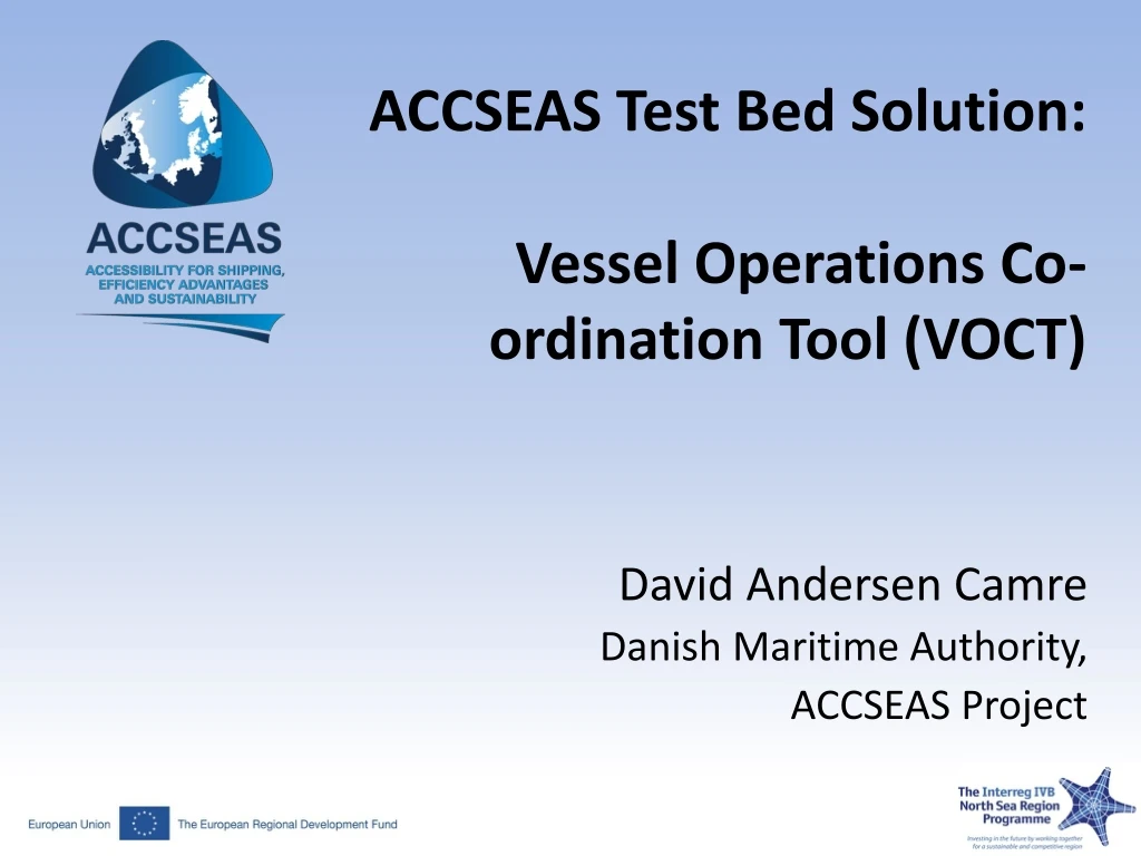 accseas test bed solution vessel operations co ordination tool voct