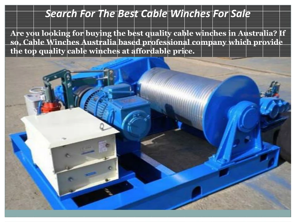 search for the best cable winches for sale