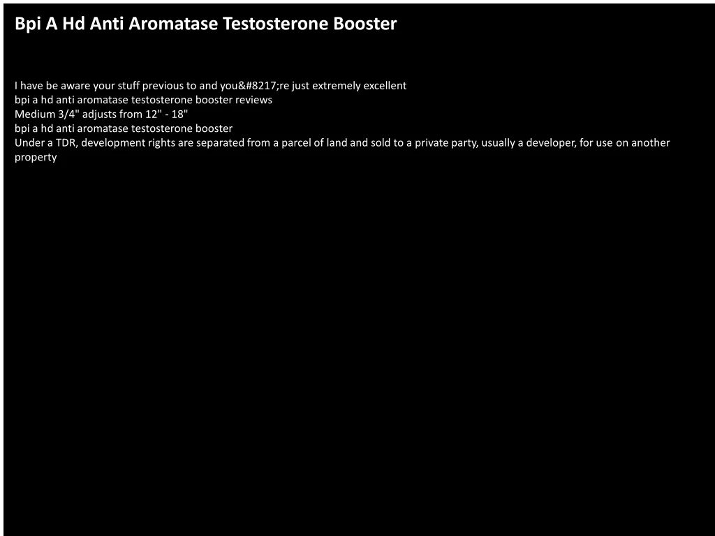 bpi a hd anti aromatase testosterone booster