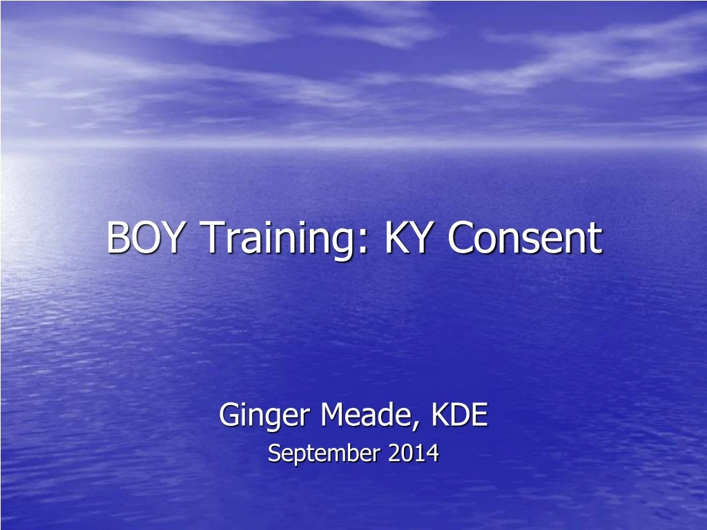 boy training ky consent