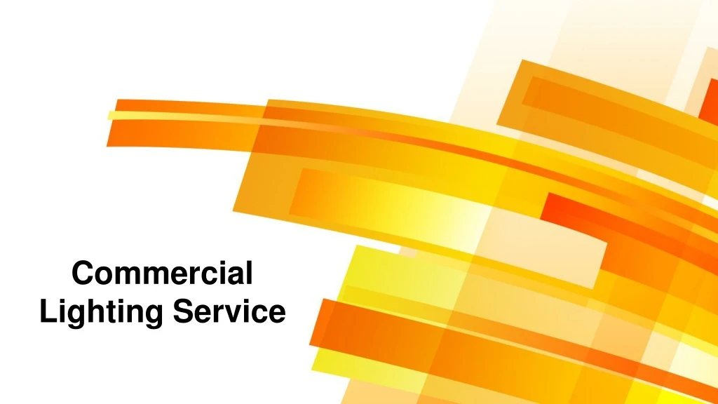 commercial lighting service