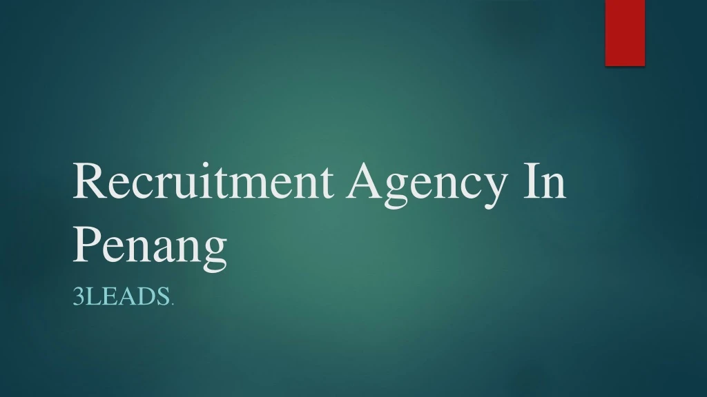 recruitment agency in penang