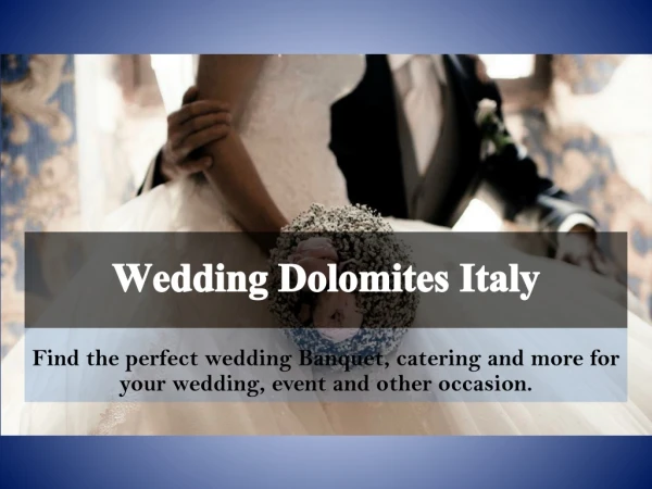 Wedding Dolomites Italy