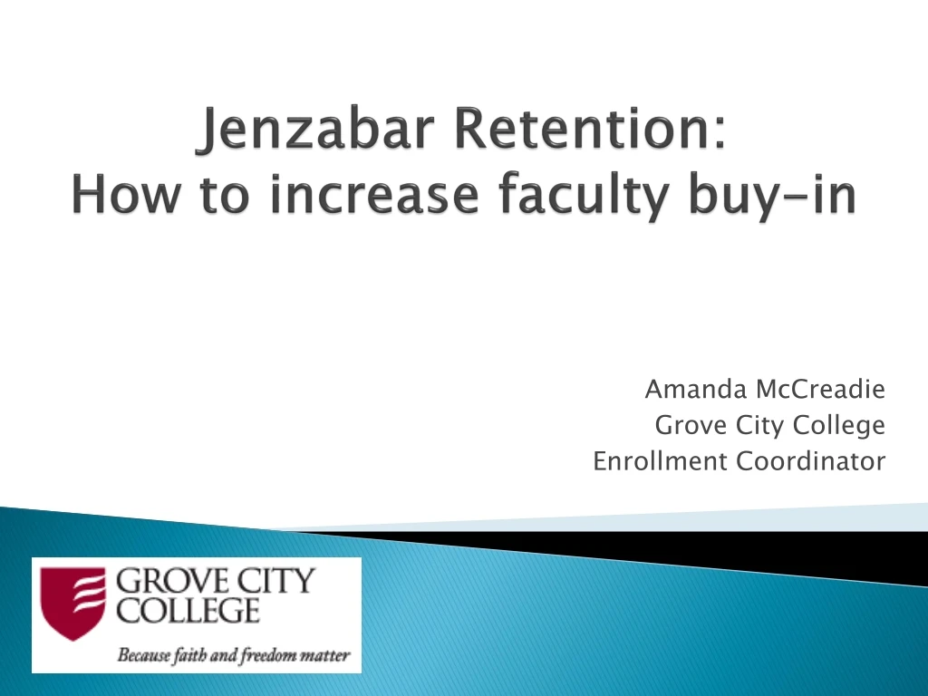 jenzabar retention how to increase faculty buy in