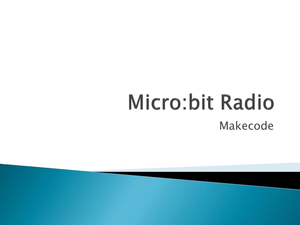 micro bit radio