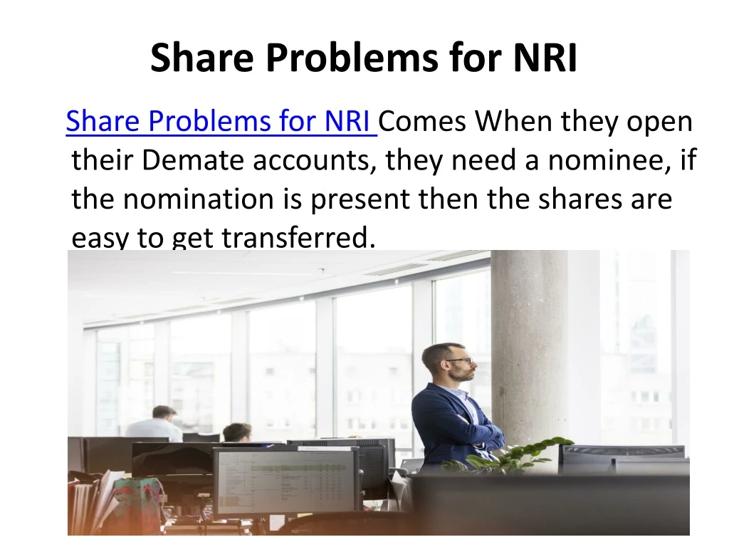 share problems for nri