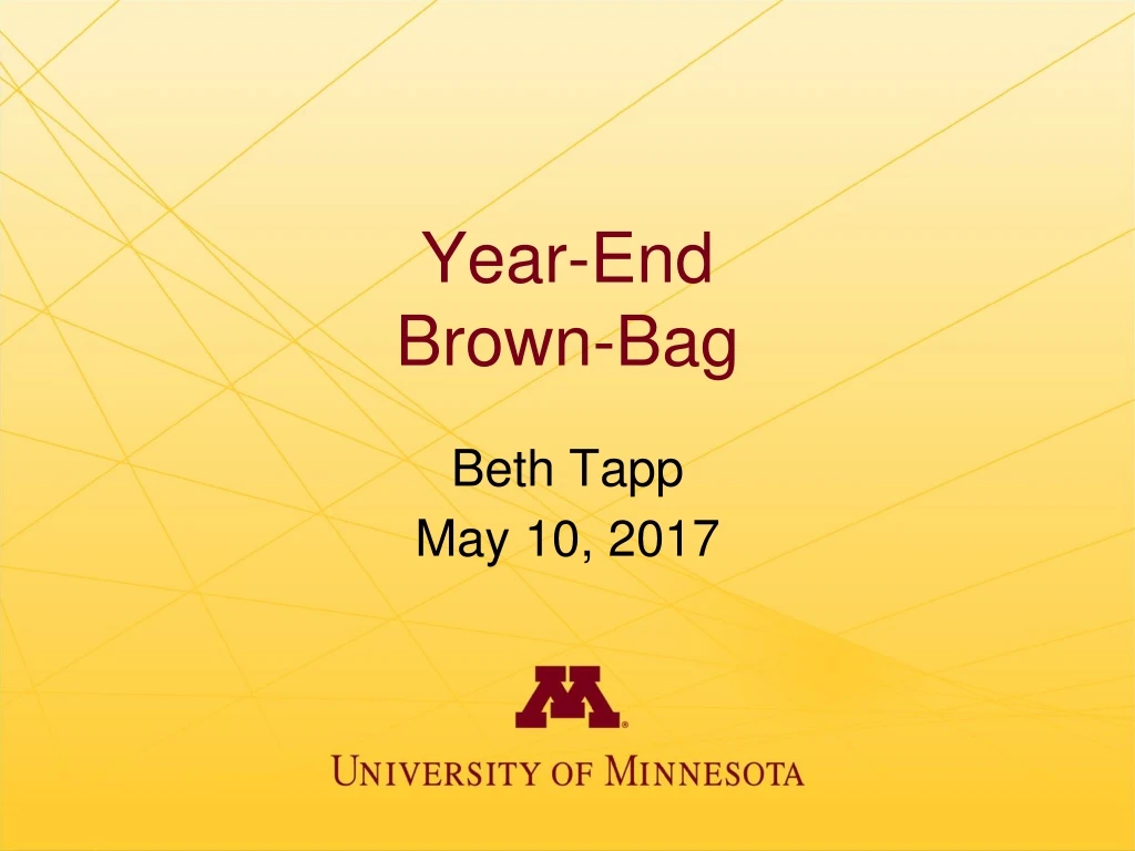 year end brown bag