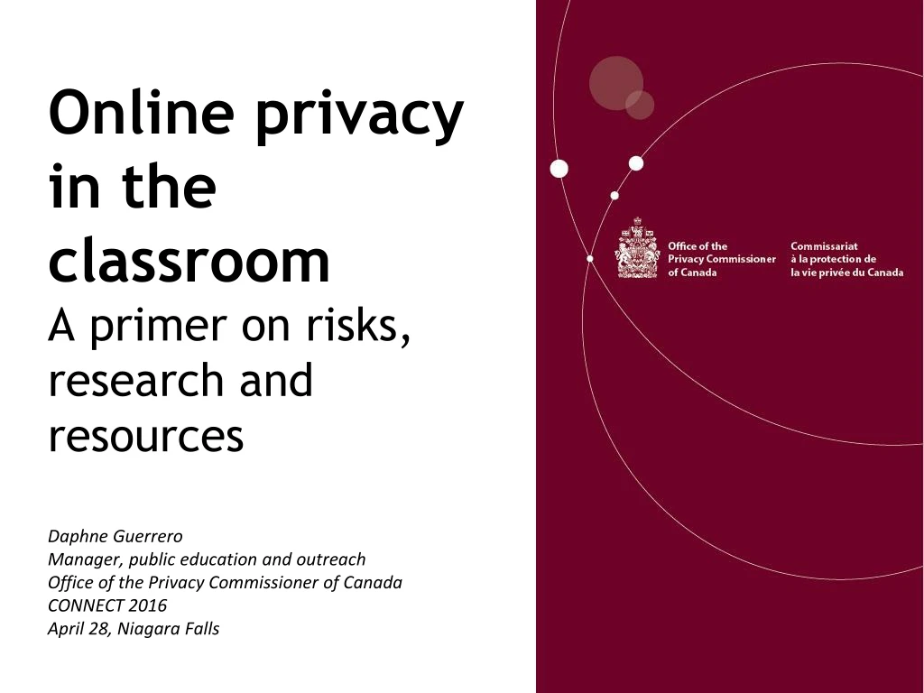 online privacy in the classroom a primer on risks research and resources