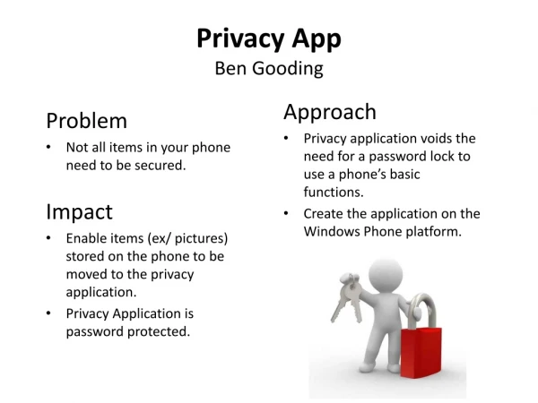 Privacy App Ben Gooding