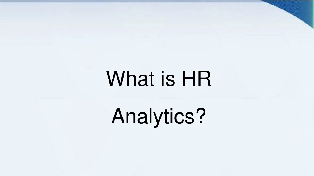 what is hr analytics