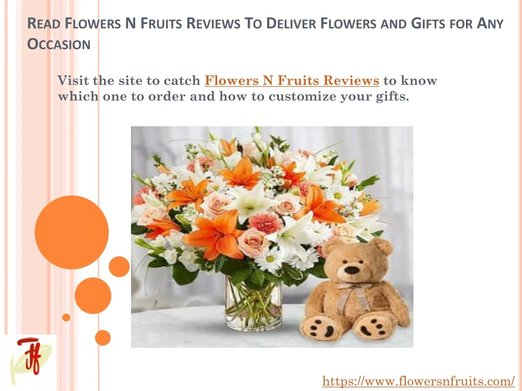 read flowers n fruits reviews to deliver flowers and gifts for any occasion