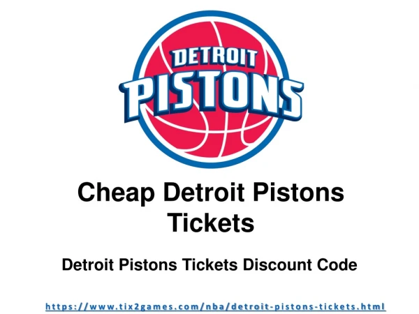 Cheap Detroit Pistons Tickets