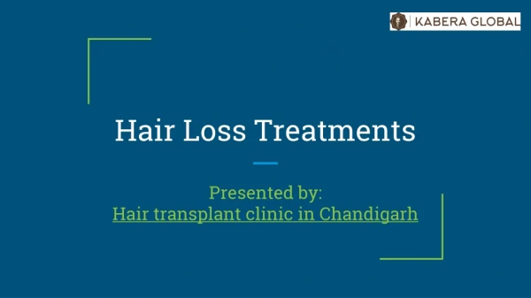 Hair loss treatments clinic in Chandigarh