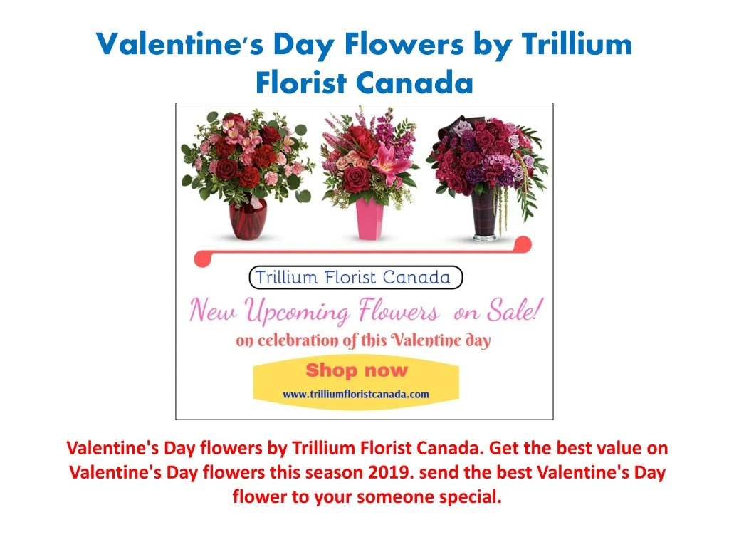 valentine s day flowers by trillium florist canada