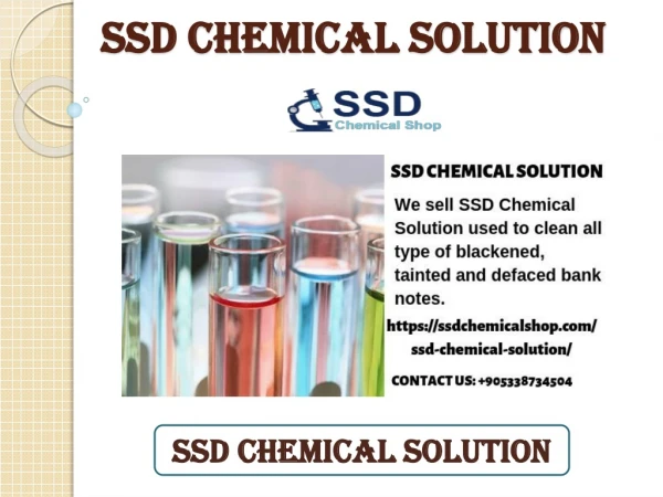 SSD chemical solution online