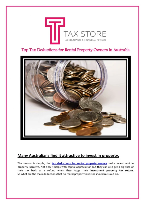 Tax Deductions for Rental Property Owners in Australia