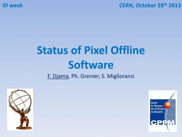 Status of Pixel Offline Software