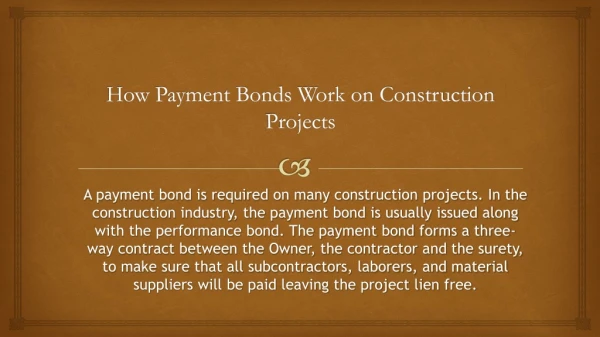 How Payment Bonds Work on Construction Projects