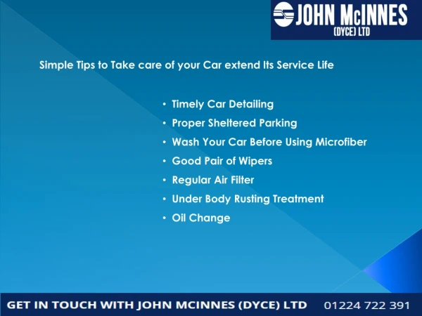 Vehicle Repairs & Car servicing in Aberdeen