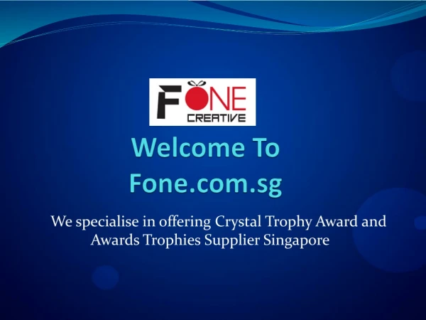 Buy Online Awards and Trophies