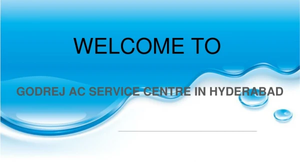 Godrej Ac Service Centre In Hyderabad
