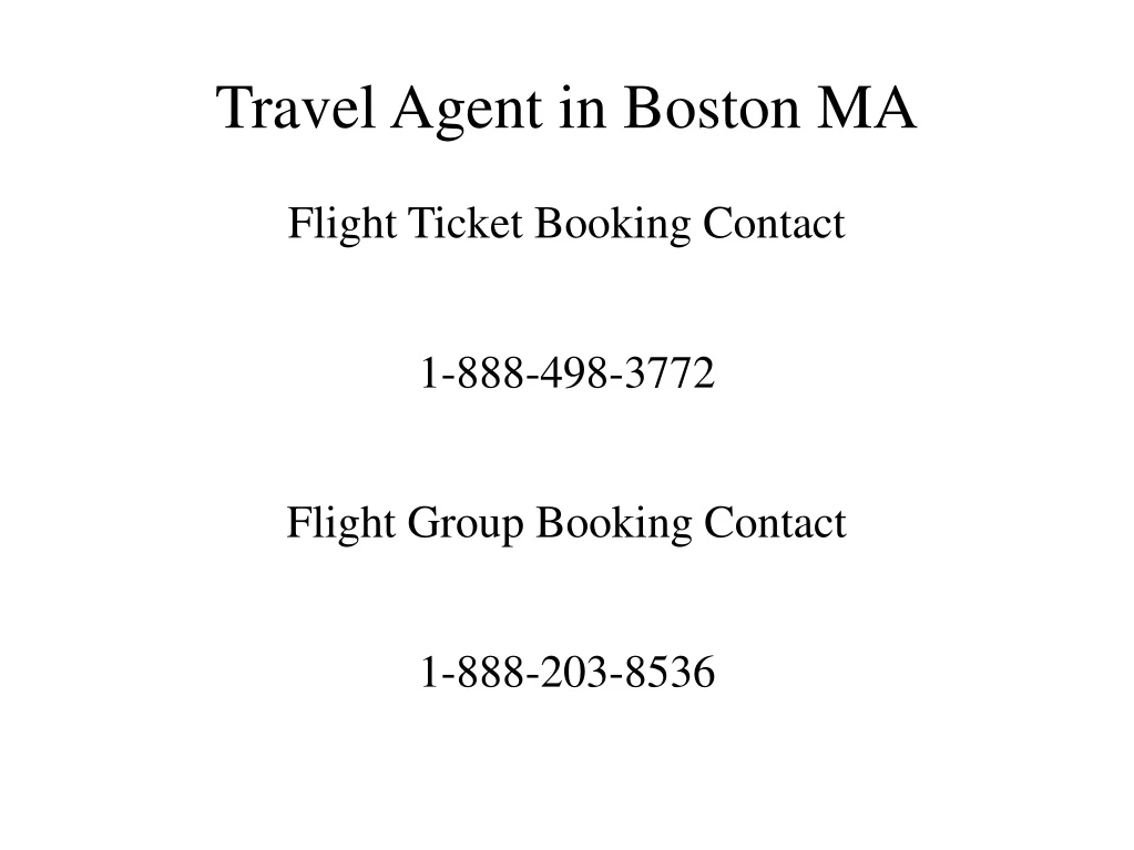 travel agent in boston ma