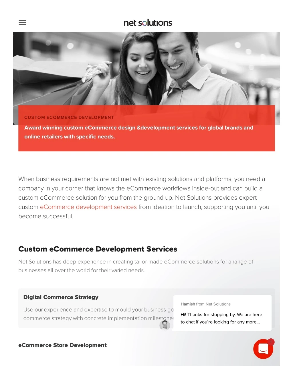 custom ecommerce development custom ecommerce