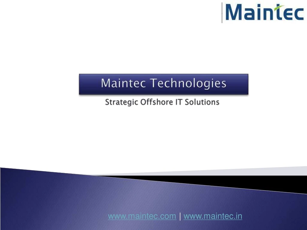 www maintec com www maintec in