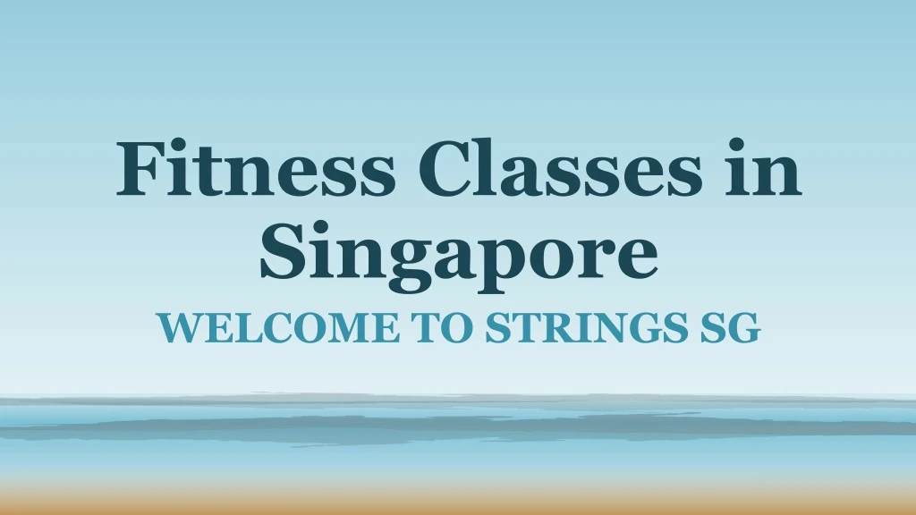 fitness classes in singapore