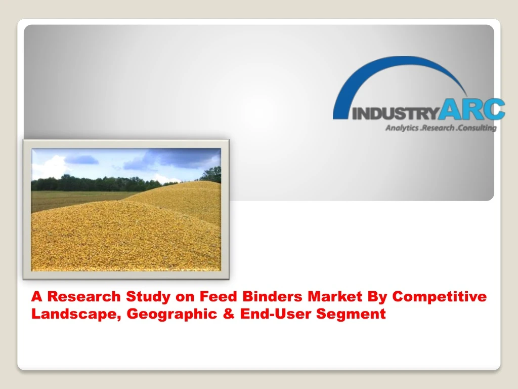 a research study on feed binders market