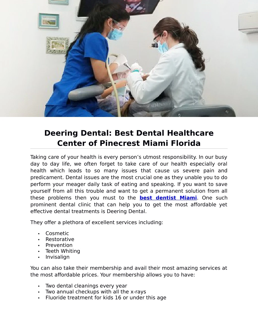 deering dental best dental healthcare center