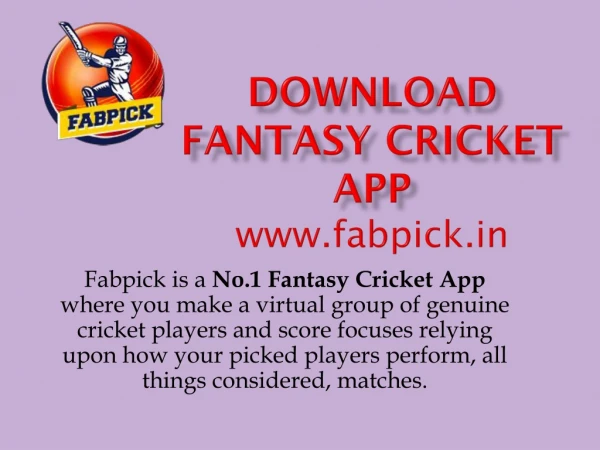 Download Fantasy Cricket App