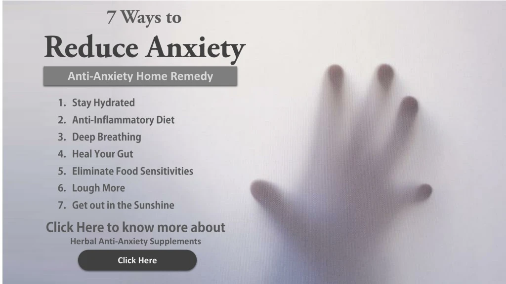 anti anxiety home remedy
