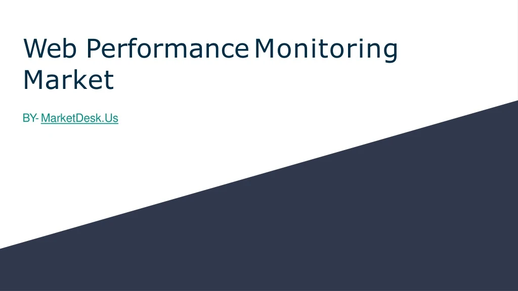 web performance monitoring market