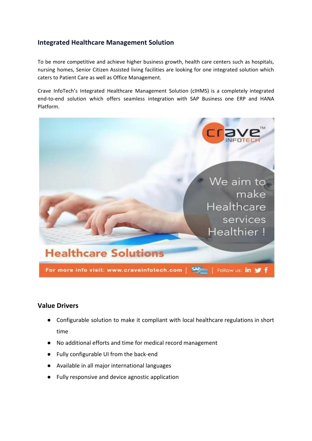 integrated healthcare management solution