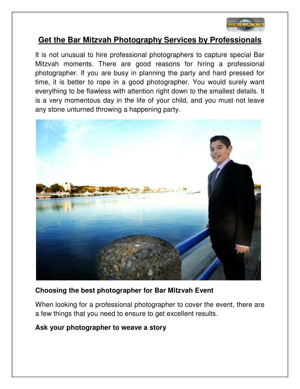 get the bar mitzvah photography services