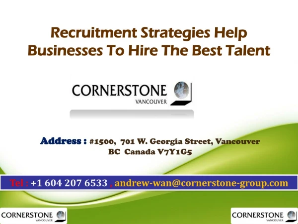 Recruitment Strategies Help Businesses to Hire the Best Talent