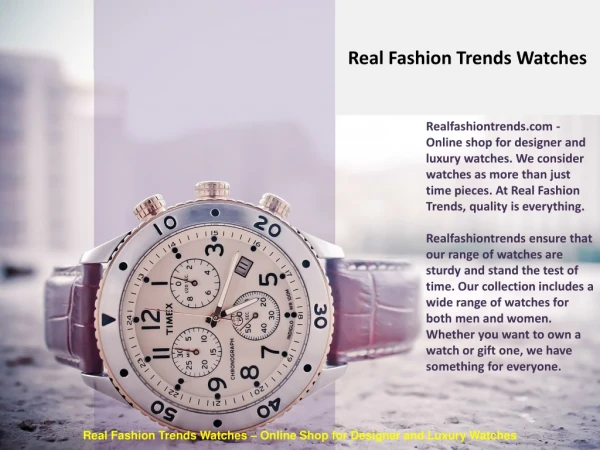 855-482-4328-Real Fashion Trends-Online Shop for Deisgner and Luxury Watches
