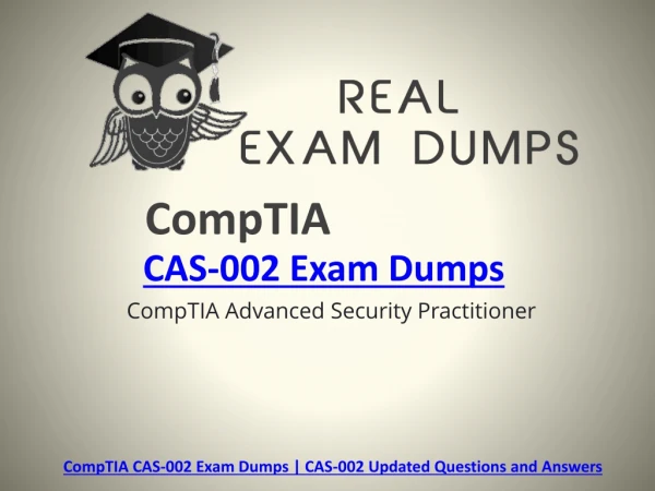 100% Validated CompTIA CAS-002 Dumps | Realexamdumps.com