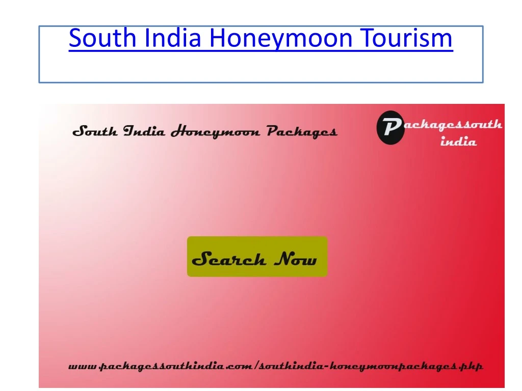 south india honeymoon tourism