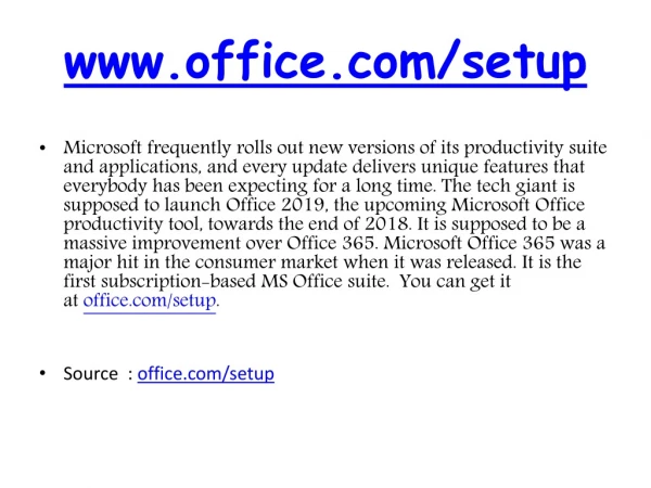 OFFICE.COM/SETUP - Download Office setup