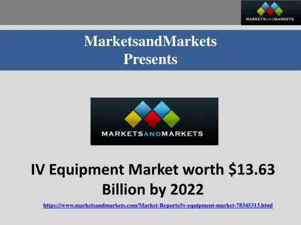 Geographic Mix: IV Equipment Market (2017–2022)