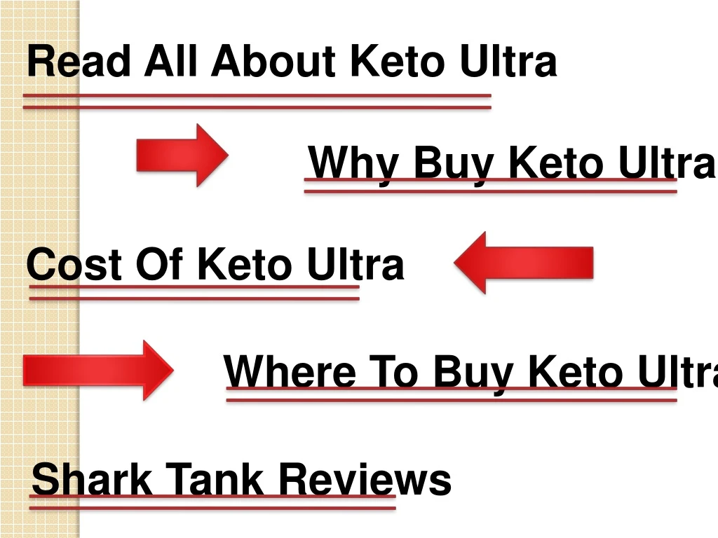 read all about keto ultra